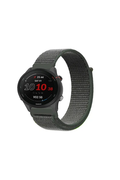 KRETON KRETON Garmin Forerunner 255 Uyumlu Spor Kumaş Desenli Cırt Cırtlı Kordon Kayış - Resim 6