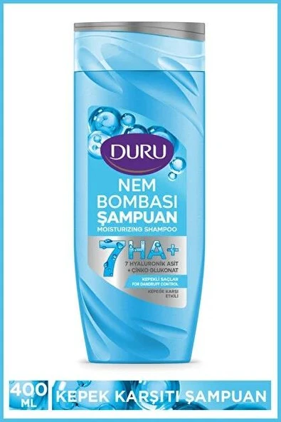 Duru Nem Bombası Kepekli Saçlar için Kepeğe Karşı Etkili Şampuan 400 Ml ürün görseli 1