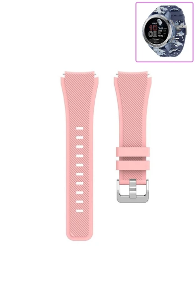 KRETON KRETON Honor Watch GS Pro Akıllı Saat Uyumlu Tırtık Desenli Silikon Kordon Kayış - Resim 7