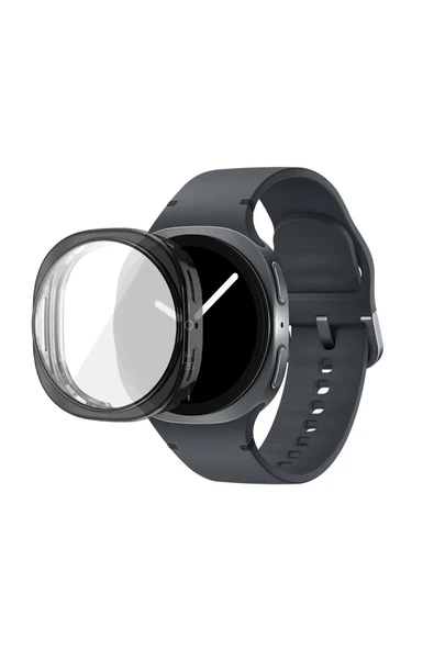 KRETON KRETON Samsung Galaxy Watch 8 44mm ile Uyumlu Kasa Ve Ekran Koruyucu 360 Tam Koruma Silikon Kılıf ürün görseli