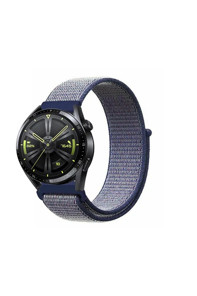 KRETON KRETON Huawei Watch Gt3 46mm Uyumlu Spor Kumaş Desenli Cırt Cırtlı Kordon Kayış - Resim 2