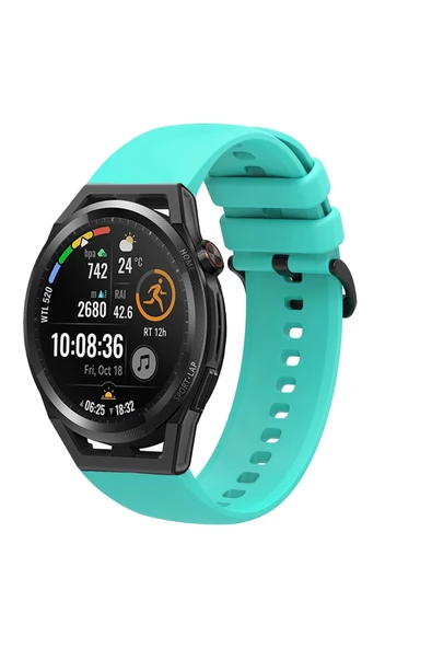 KRETON KRETON Huawei Watch Gt Runner Uyumlu Kordon Yumuşak Dokulu Soft Renk Tokalı Silikon Kayış - Resim 8