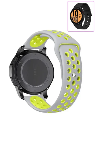 KRETON KRETON Samsung Galaxy Watch 4 40mm/44mm Uyumlu Kordon Yumuşak Dokulu Style Delikli Desenli Silikon Kayış ürün görseli