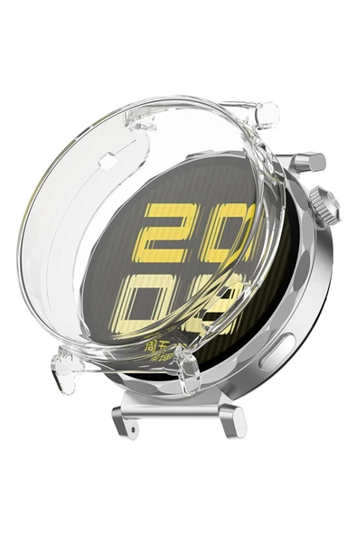 KRETON KRETON Huawei Watch Gt5 41mm ile Uyumlu Kasa Ve Ekran Koruyucu 360 Tam Koruma Silikon Kılıf - Resim 9