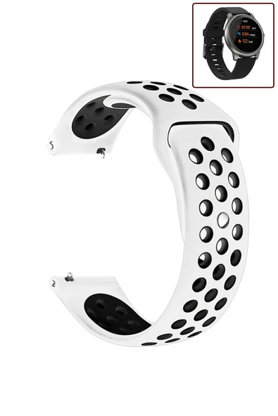 KRETON KRETON Haylou LS05 Uyumlu Kordon Yumuşak Dokulu Delikli Desenli Silikon Kayış ürün görseli