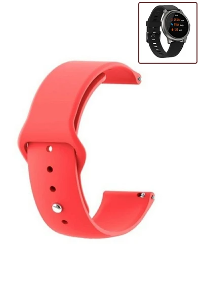 KRETON KRETON Haylou LS05 Uyumlu TURKUAZ Kordon Yumuşak Dokulu Silikon Kayış - Resim 5