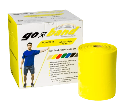 CanDo Go-Band Direnç Egzersiz Bandı Sarı (x lıght) 45.7 mt -10-6421 ürün görseli