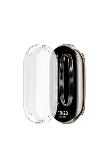 KRETON KRETON Xiaomi Smart Band 10 ( Mi Band 10 ) ile Uyumlu Kasa Ve Ekran Koruyucu 360 Tam Koruma Silikon Kılıf - Resim 2