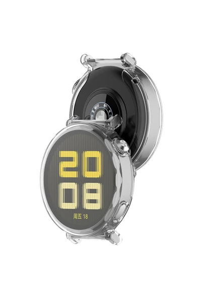 KRETON KRETON Huawei Watch Gt5 41mm ile Uyumlu Kasa Ve Ekran Koruyucu 360 Tam Koruma Silikon Kılıf - Resim 10