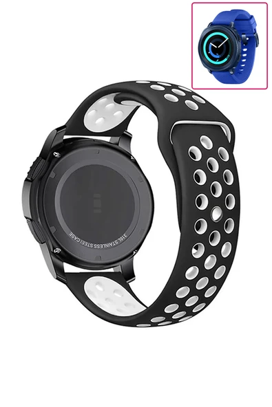 KRETON KRETON Samsung Gear Sport Uyumlu Kordon Yumuşak Dokulu Style Delikli Desenli Silikon Kayış ürün görseli