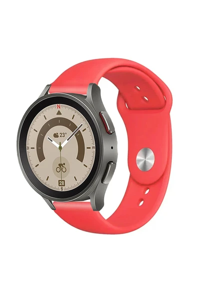 KRETON KRETON Samsung Galaxy Watch 7 40mm / 44mm Ile Uyumlu Yumuşak Dokulu Silikon Kordon Kayış (20MM) - Resim 4