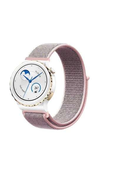 KRETON KRETON Huawei Watch Gt3 Pro 43mm Uyumlu Spor Kumaş Desenli Cırt Cırtlı Kordon Kayış - Resim 2