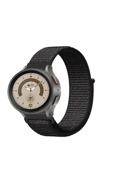 KRETON KRETON Samsung Galaxy Watch 4 40mm/44mm Uyumlu Spor Kumaş Desenli Cırt Cırtlı Kordon Kayış - Resim 10