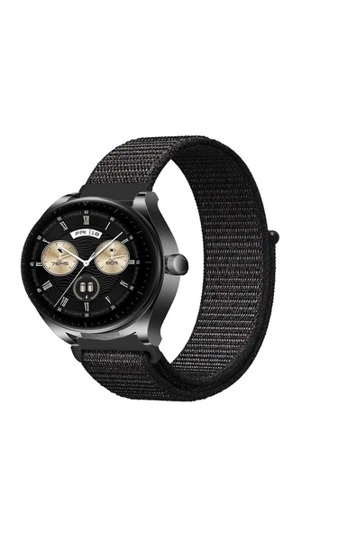 KRETON KRETON Huawei Watch Buds Uyumlu Spor Kumaş Desenli Cırt Cırtlı Kordon Kayış - Resim 4