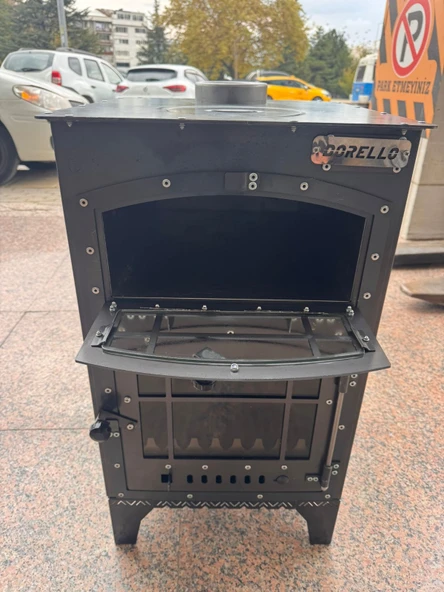 Dorello Karadeniz Fırınlı Orta Boy Soba  Dayanıklı ve Yüksek Isı Verimli - Resim 2