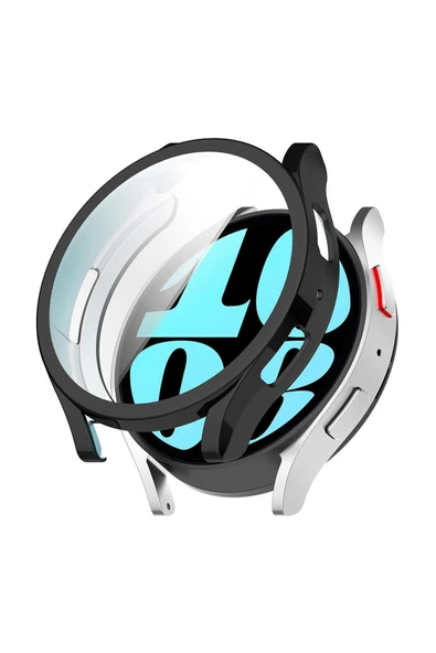 KRETON KRETON Samsung Galaxy Watch 6 44mm Uyumlu Kasa ve Ekran Koruyucu 360 Tam Koruma Silikon Kılıf ürün görseli