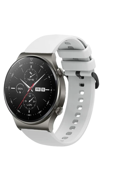 KRETON KRETON Huawei Watch Gt2 Pro Uyumlu Kordon Yumuşak Dokulu Soft Renk Tokalı Silikon Kayış - Resim 6