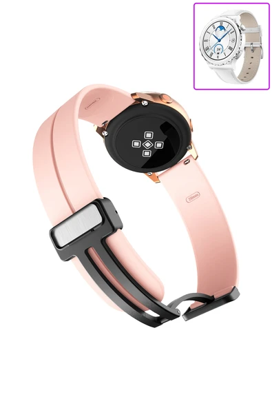 KRETON KRETON Huawei Watch Gt3 Pro 43mm Uyumlu Kordon Magnetic Klipsli Premium Kayış - Resim 9