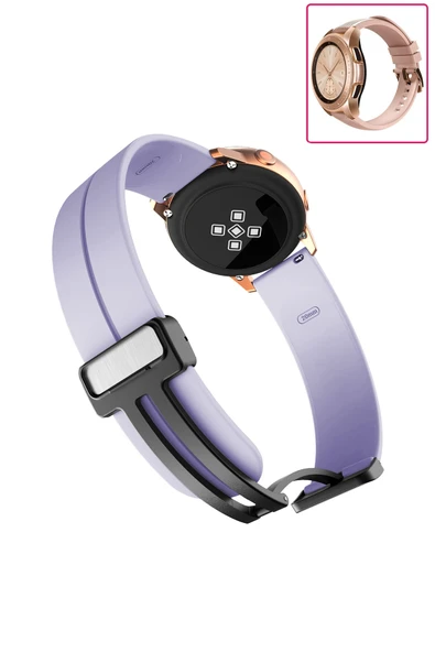 KRETON KRETON Samsung Galaxy Watch 42mm Uyumlu Kordon Magnetic Klipsli Premium Kayış - Resim 7