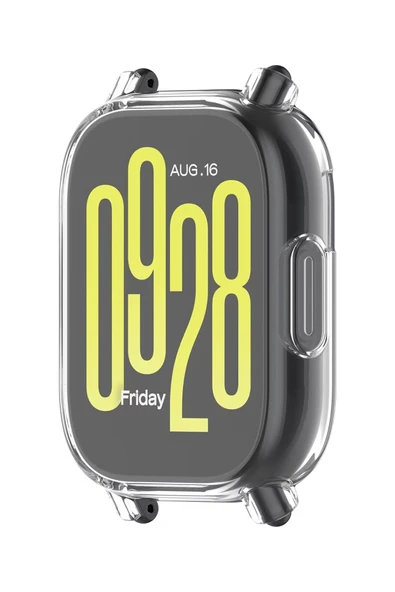 KRETON KRETON Redmi Watch 5 Active ile Uyumlu Kasa Ve Ekran Koruyucu 360 Tam Koruma Silikon Kılıf - Resim 10