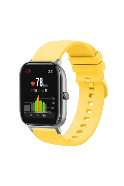 KRETON KRETON Amazfit GTS-GTS2-GTS2E-GTS3-GTS4-GTS4 Mini ile Uyumlu Kordon Yumuşak Dokulu Tokalı Silikon Kayış - Resim 11