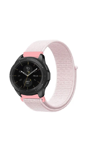 KRETON KRETON Samsung Galaxy Watch 42mm Uyumlu Spor Kumaş Desenli Cırt Cırtlı Kordon Kayış - Resim 5