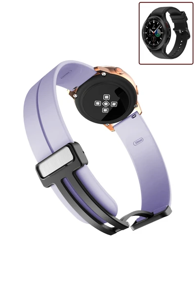 KRETON KRETON Samsung Galaxy Watch 4 Classic 42mm/46mm Uyumlu Kordon Magnetic Klipsli Premium Kayış - Resim 2