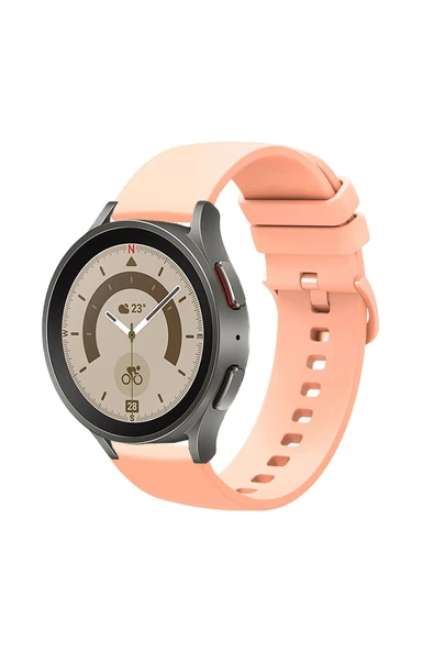 KRETON KRETON Samsung Galaxy Watch 5 40mm/44mm ile  Uyumlu Kordon Yumuşak Dokulu Soft Renk Tokalı Silikon Kayış - Resim 4