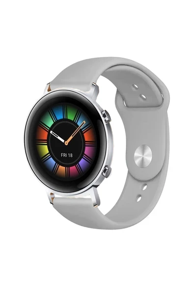 KRETON KRETON Huawei Watch Gt2 42mm Uyumlu Kordon Yumuşak Dokulu Silikon Kayış - Resim 5