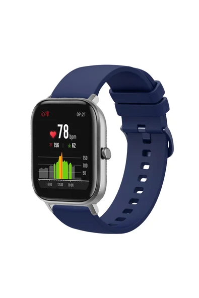 KRETON KRETON Amazfit GTS-GTS2-GTS2E-GTS3-GTS4-GTS4 Mini ile Uyumlu Kordon Yumuşak Dokulu Tokalı Silikon Kayış - Resim 7