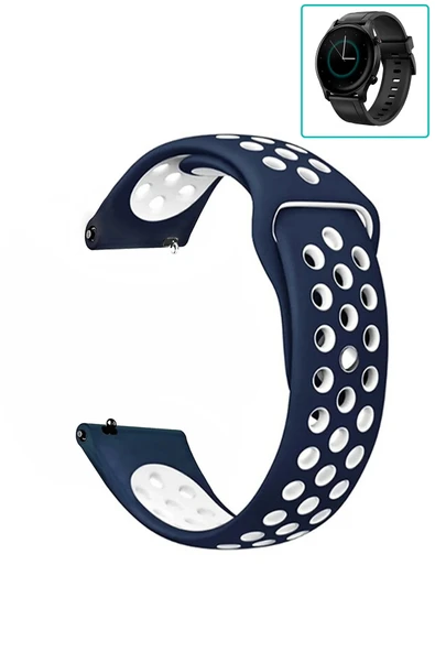KRETON KRETON Haylou RS3 LS04 Uyumlu Kordon Yumuşak Dokulu Delikli Desenli Silikon Kayış ürün görseli