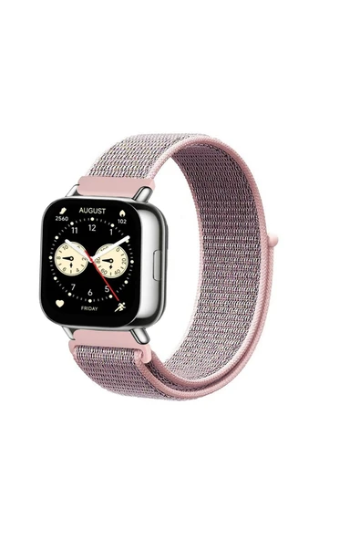 KRETON KRETON Xiaomi Redmi Watch 5 Lite / 5 Active Uyumlu Spor Kumaş Desenli Cırt Cırtlı Kordon Kayış - 5