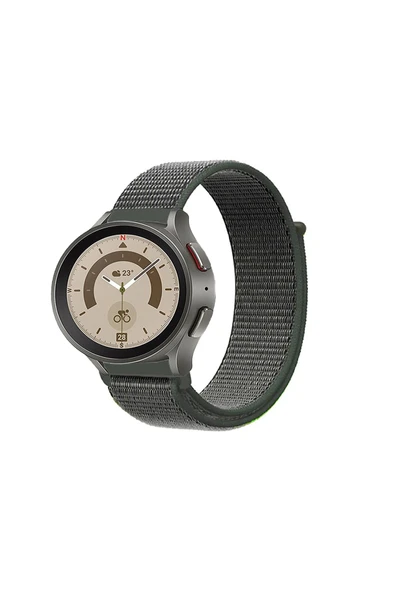 KRETON KRETON Samsung Galaxy Watch 5 40mm/44mm Uyumlu Spor Kumaş Desenli Cırt Cırtlı Kordon Kayış - Resim 8