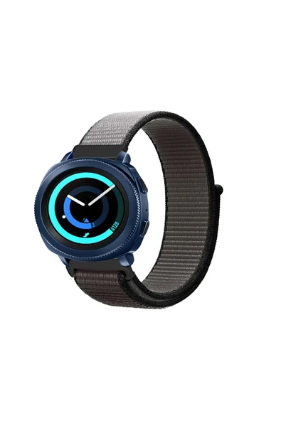 KRETON KRETON Samsung Gear Sport Uyumlu Spor Kumaş Desenli Cırt Cırtlı Kordon Kayış - Resim 6