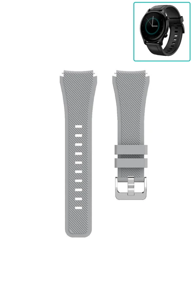 KRETON KRETON Haylou RS3 LS04 Akıllı Saat Uyumlu Tırtık Desenli Silikon Kordon Kayış - Resim 2