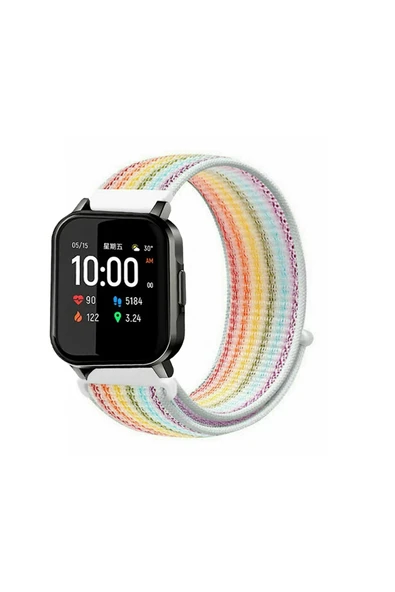 KRETON KRETON Haylou LS02 Uyumlu Spor Kumaş Desenli Cırt Cırtlı Kordon Kayış - Resim 10