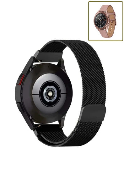 KRETON KRETON Samsung Galaxy Watch 3 41mm Uyumlu Kordon Hasır Metal Örgü Mıknatıslı Milano Kayış - Resim 2
