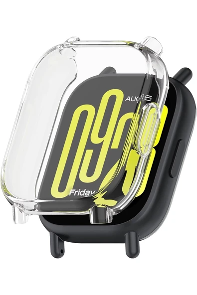 KRETON KRETON Redmi Watch 5 Lite ile Uyumlu Kasa Ve Ekran Koruyucu 360 Tam Koruma Silikon Kılıf - Resim 9