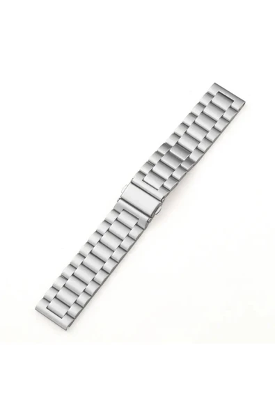 KRETON KRETON Honor Magic Watch 2 46mm Uyumlu GÜMÜŞ Kordon Klasik Baklava Model Paslanmaz Çelik Metal Kayış - Resim 4