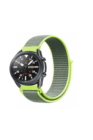 KRETON KRETON Samsung Galaxy Watch 3 45mm Uyumlu Spor Kumaş Desenli Cırt Cırtlı Kordon Kayış ürün görseli