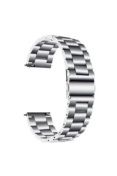 KRETON KRETON Samsung Galaxy Watch Active2 40mm/44mm Uyumlu SİYAH Kordon Baklava Model Paslanmaz Çelik Metal Kayış - Resim 9