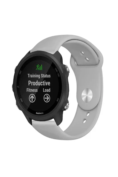 KRETON KRETON Garmin Forerunner 245 / 245 Music Ile Uyumlu Yumuşak Dokulu Silikon Kordon Kayış (20MM) - Resim 8