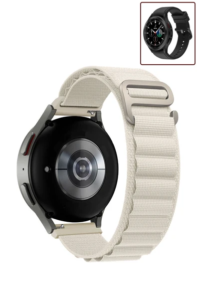 KRETON KRETON Samsung Galaxy Watch 4 Classic 42mm/46mm Uyumlu Kordon Alpine Loop Döngü Spor Kayış - Resim 2