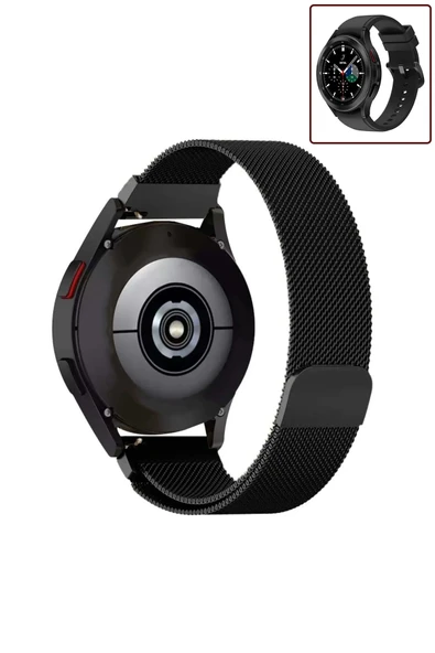 KRETON KRETON Samsung Galaxy Watch 4 Classic 42mm/46mm Uyumlu Kordon Hasır Metal Örgü Mıknatıslı Milano Kayış ürün görseli