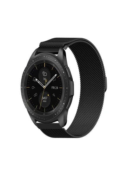 KRETON KRETON Samsung Galaxy Watch 42mm Uyumlu Kordon Hasır Metal Örgü Mıknatıslı Milano Kayış - Resim 3