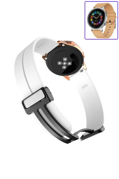 KRETON KRETON Huawei Watch Gt2 42mm Uyumlu Kordon Magnetic Klipsli Premium Kayış - Resim 2