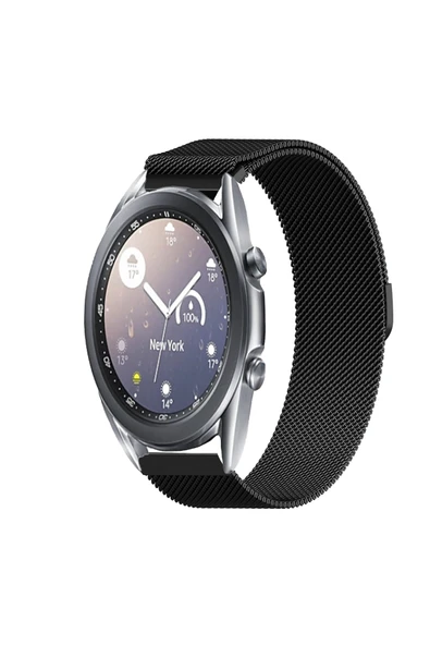 KRETON KRETON Samsung Galaxy Watch 3 41mm Uyumlu Kordon Hasır Metal Örgü Mıknatıslı Milano Kayış ürün görseli