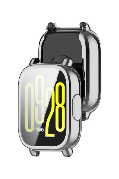 KRETON KRETON Redmi Watch 5 Active ile Uyumlu Kasa Ve Ekran Koruyucu 360 Tam Koruma Silikon Kılıf - Resim 7