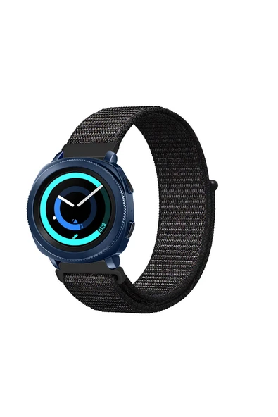 KRETON KRETON Samsung Gear Sport Uyumlu Spor Kumaş Desenli Cırt Cırtlı Kordon Kayış - Resim 5