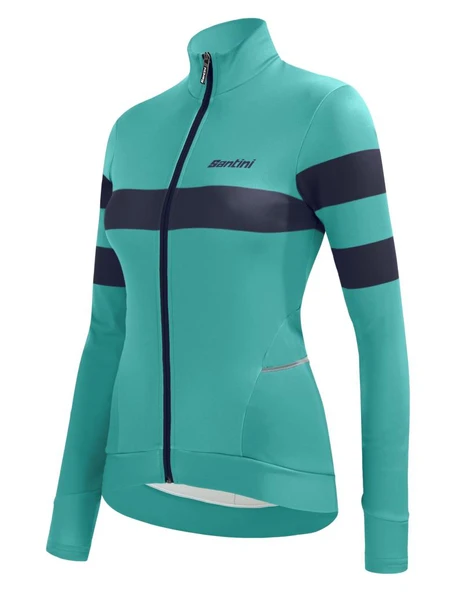 Santini Coral Bengal Kadın Termal Kışlık Bisiklet Forması 2W216175CORALBENG - Resim 2